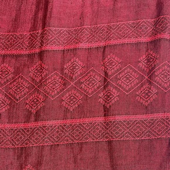 Nordstrom Linen Midi Skirt Size Large 32'' Waist Woven Boho Summer - Picture 4 of 10